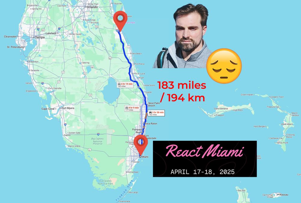 I will be in Melborne, Florida but not MIami, Florida