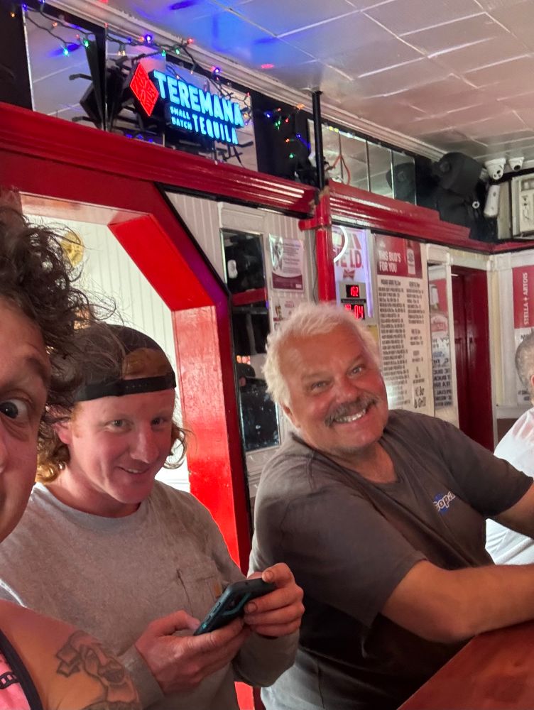 My dumb landscaping crew at a bar