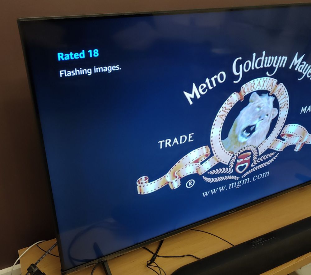 The opening titles on Hackers on Amazon Prime.. telling me it's 18-rated due to 'flashing images'
