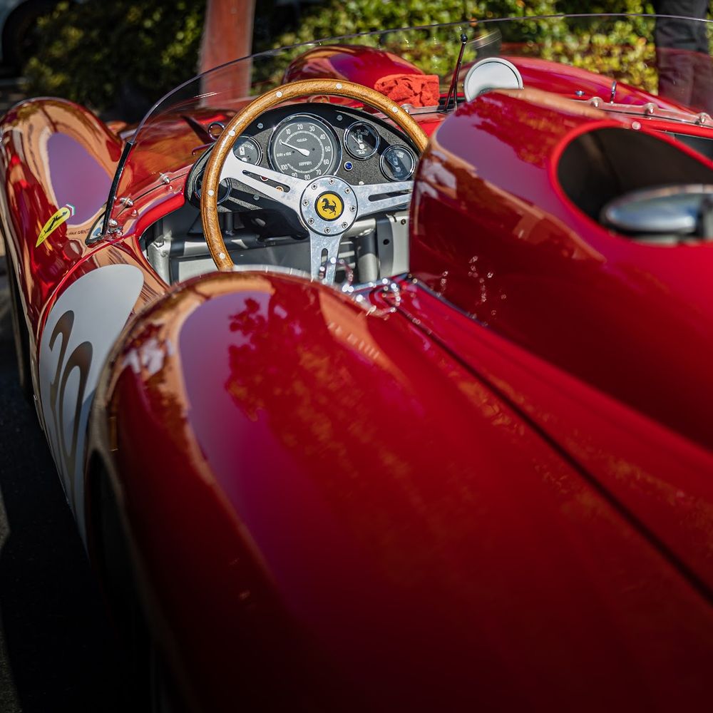 Old Ferrari speedster kit car. 