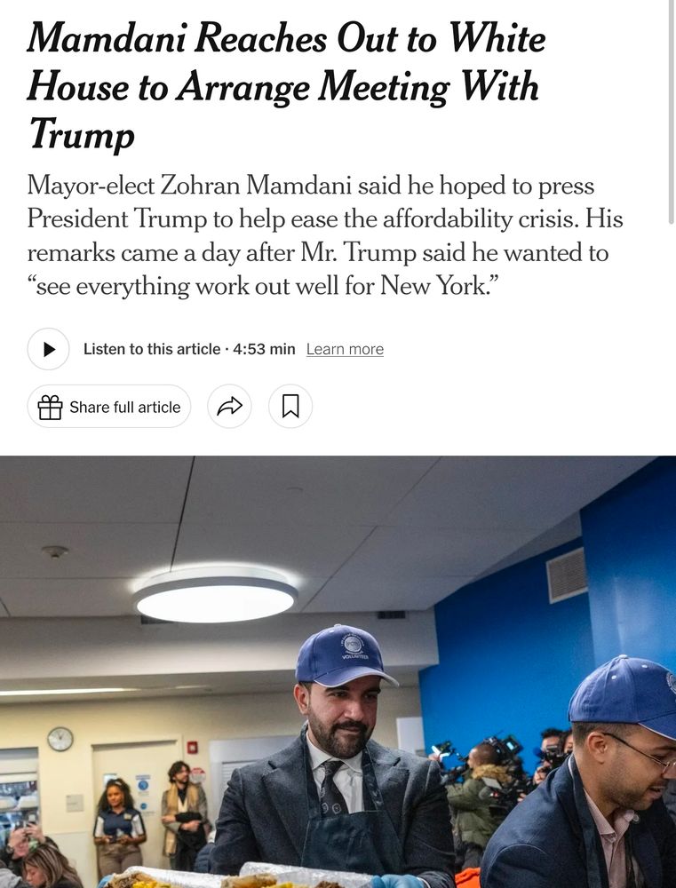 Mamdani reach oit to white house to arrange meeting with Trump