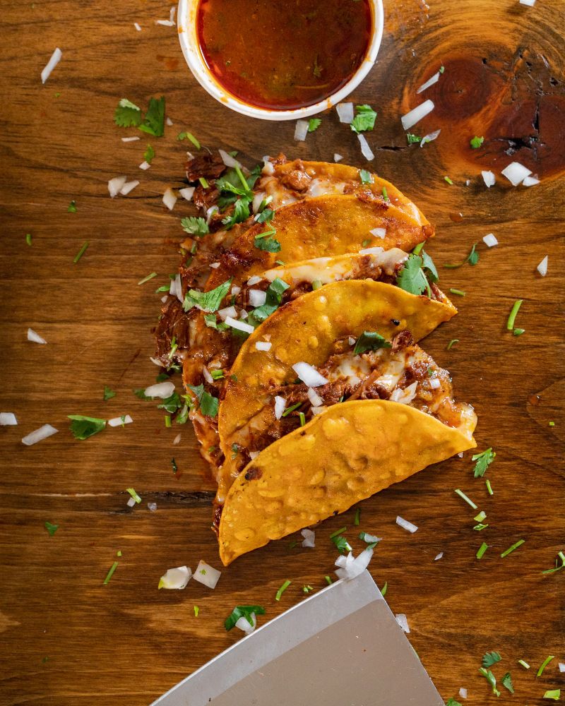 Product Photography: Quesdabirria Tacos from Chando's Tacos. 