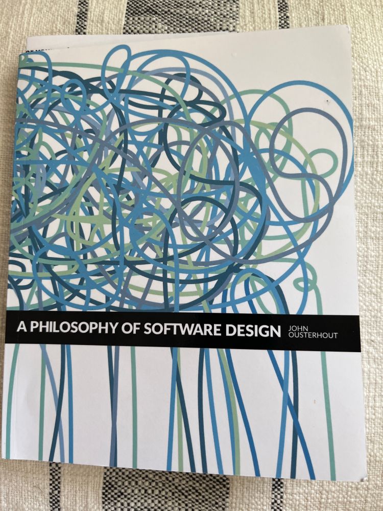 Picture of the book “A Philosophy of Software Design” by John Ousterhout