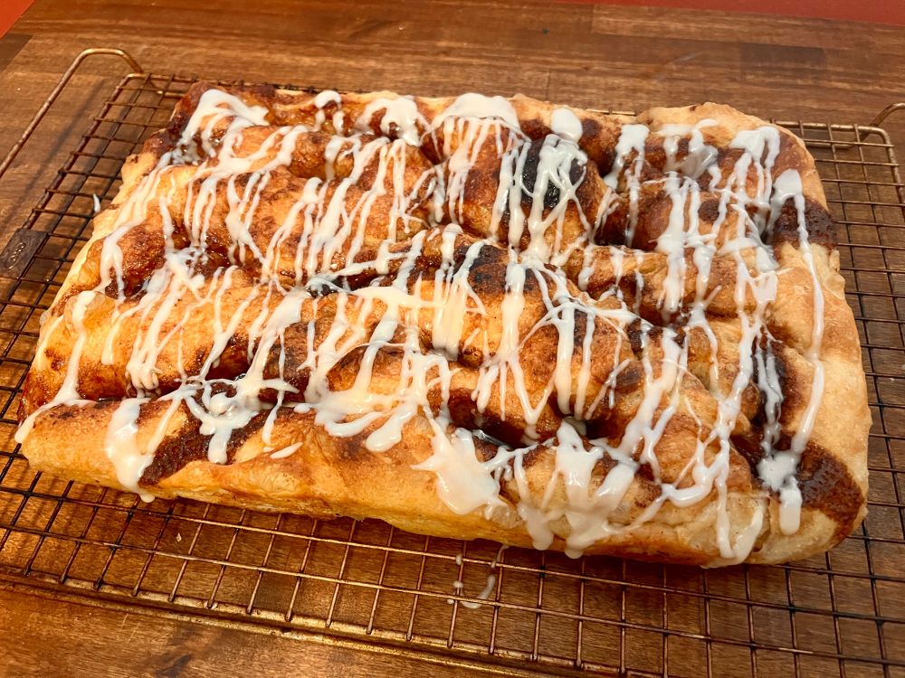 Cinnamon role focaccia 