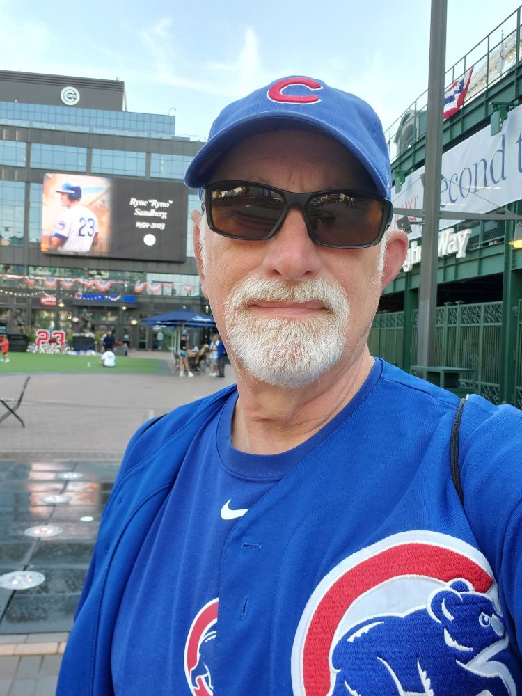 Me in Gallagher Way at Wrigley Field 