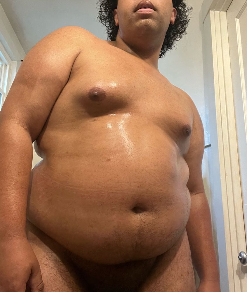 just all naked and wet 