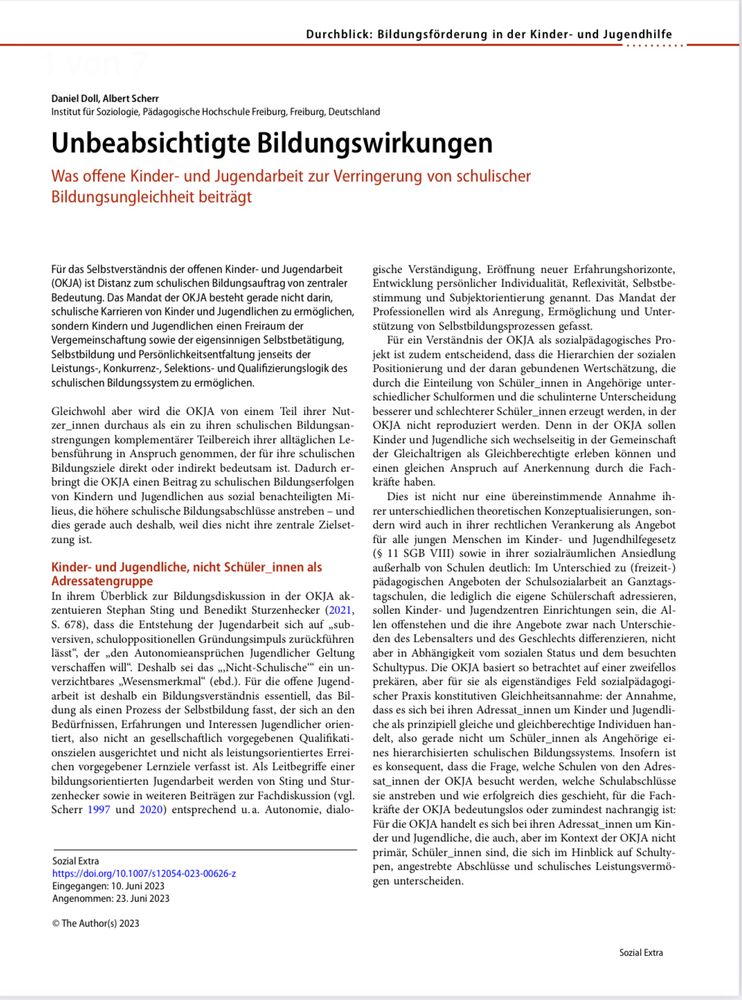 Screenshot der ersten Seite des Artikels