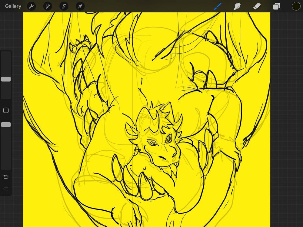 Pyre in yet another maw looking up at the veiwer