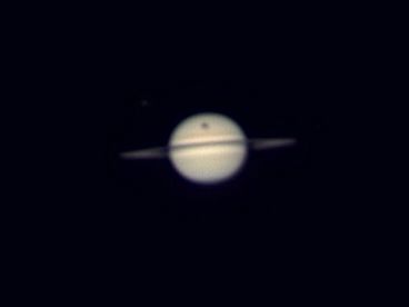 Titan’s shadow mid transit, Aug 3 4:50 AM, EDT