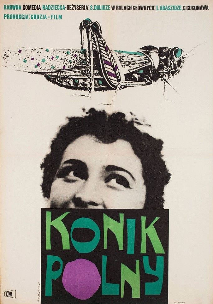 The Dragonfly 1962 Polish re-release cinema poster by Roman Cieslewicz 