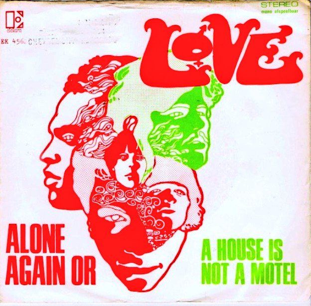 Red and green on a white background, Netherlands single sleeve 1968