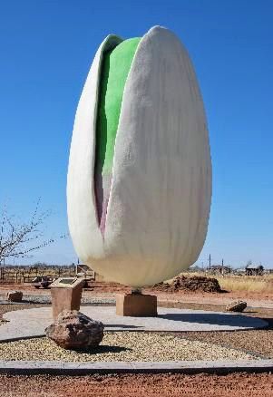 Gigantic pistachio sculpture 