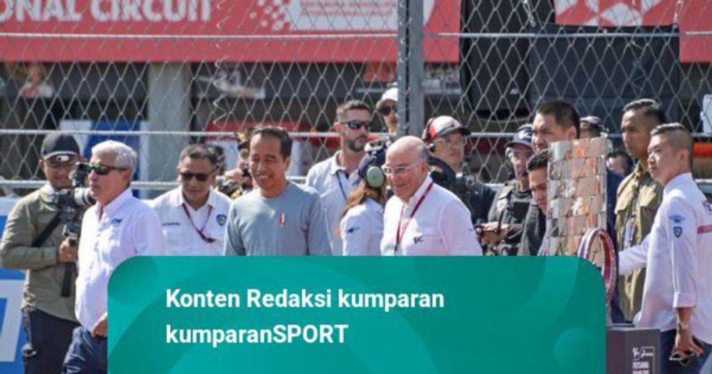 Foto: Momen Jokowi Nonton MotoGP Mandalika 2024