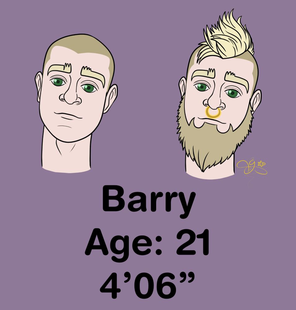 Gay young man boy Twink blond bearded hair green eyes Mpreg