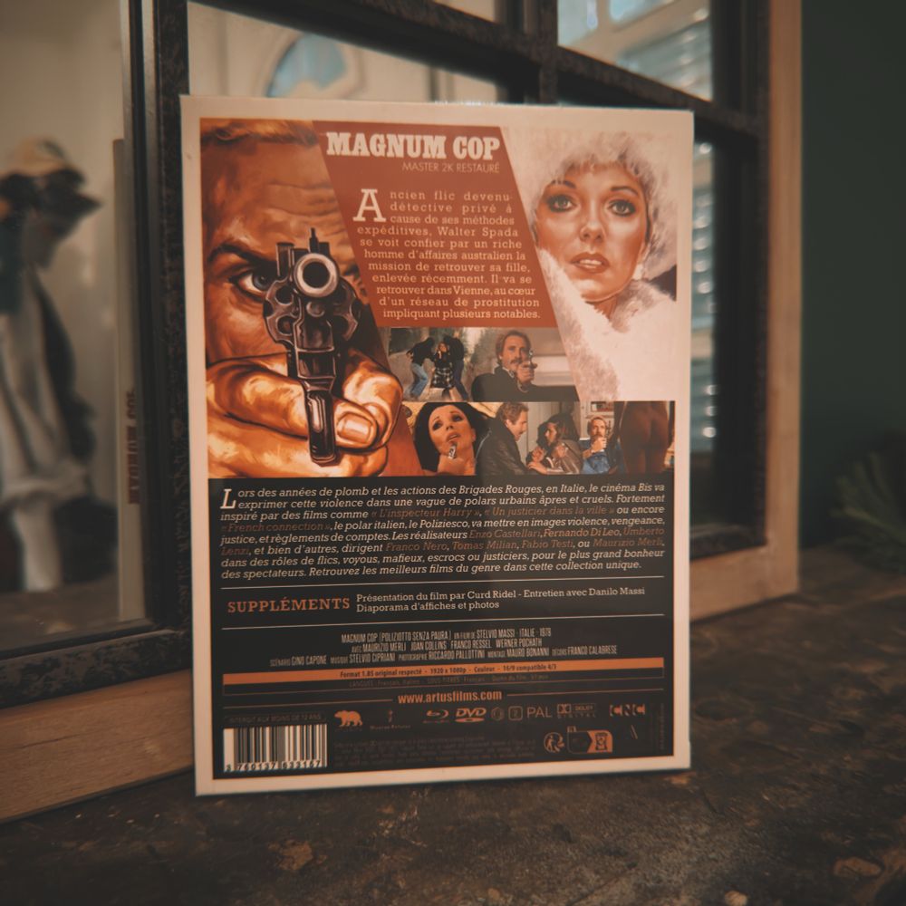 Verso du digipack BluRay/DVD du film « Magnum Cop »