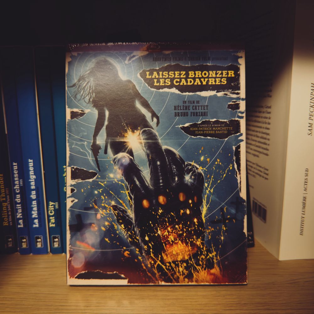 Recto du digipack BluRay/DVD de « Laissez bronzer les cadavres »