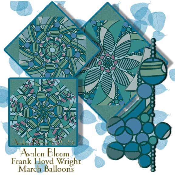Craft Kaleidoscope Quilt Artistry with March Balloons by Frank Lloyd Wright for Cloud 9 Fabrics. Balloon like shapes in stained glass in the colors of a water palette. The colors are teal, green, grape, greige, and dusty blue, perfect for kaleidoscope quilting. The fabric pattern is March Balloons by Frank Lloyd Wright for Cloud 9 Fabrics pattern 227537 Color Water Palette.
Pre-Cut Kaleidoscope Quilt Block Kit Details
Fabric and Design: The finished dimensions for all blocks sewn together is 24 x 32 inches, with each block measuring 8 1/2 inches square when sewn.
High-Quality Material: Our Fast and Easy Blooming Blocks© are cut from 100% cotton fabric, ensuring durability and softness.
Unique Kaleidoscope Effect: Each block in the pre-cut kaleidoscope quilt block kit will be uniquely different due to the layering of the fabric in exact repeats. This creates a stunning kaleidoscope effect by precisely rotary cutting them.