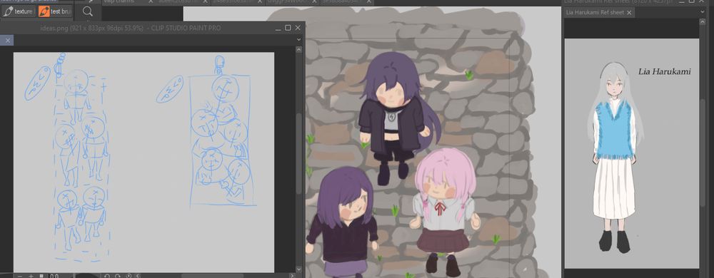 a few windows of work in progress