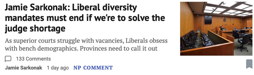 Jamie Sarkonak: Liberal diversity mandates must end if we're to solve the judge shortage
As superior courts struggle with vacancies, Liberals obsess with bench demographics. Provinces need to call it out
