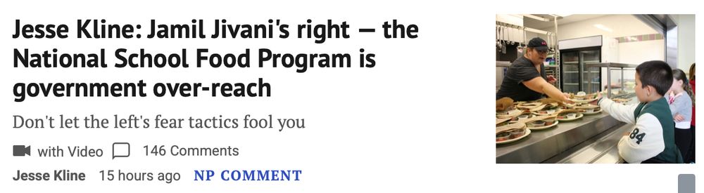 Jesse Kline: Jamil Jivani's right — the National School Food Program is government over-reach
Don't let the left's fear tactics fool you