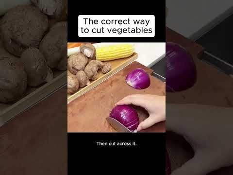 The correct way to cut vegetables#life #lifetips #lifehacks