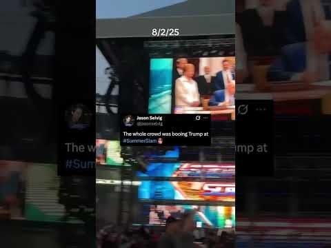 Breaking: Trump BOOED RELENTLESSLY at WWE SummerSlam