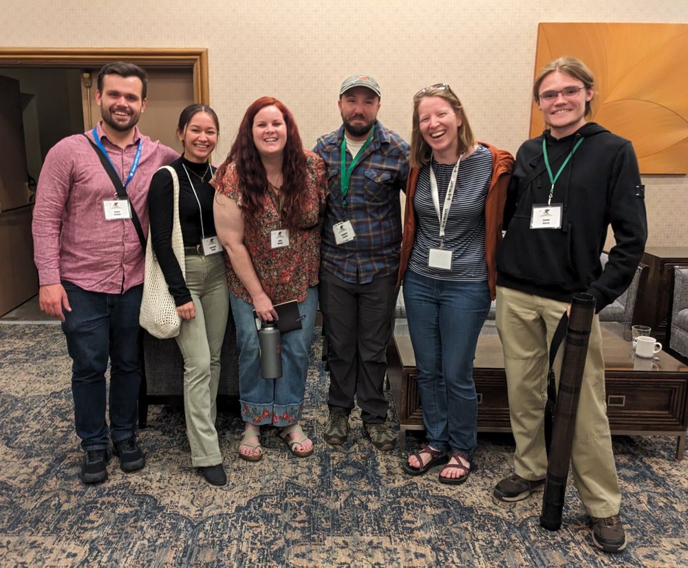 Laverty Lab members at the Western Bat Working Group meeting: Taylor, Gabby, Holly, Matt, Theresa, and Jayden