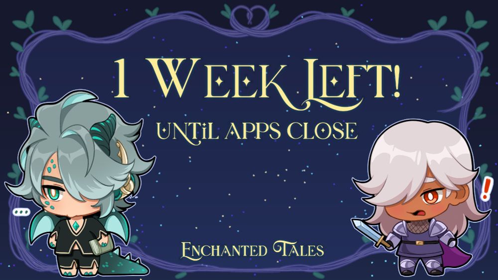 There's only one week left to get your application in for the fairytale themed cyno and alhaitham genshin impact zine!