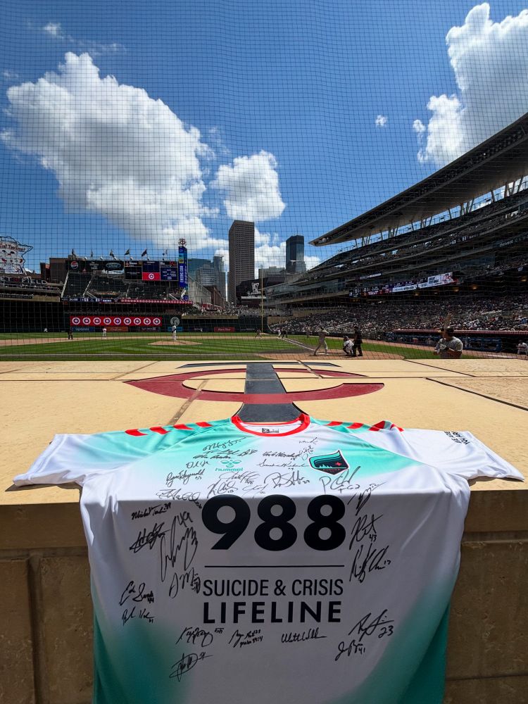 Signed Jersey by the roster of Minnesota Twins