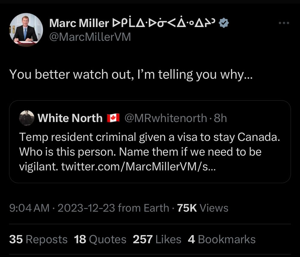 Marc Miller responds to concerns saying: You better watch out, I'm telling you why...
