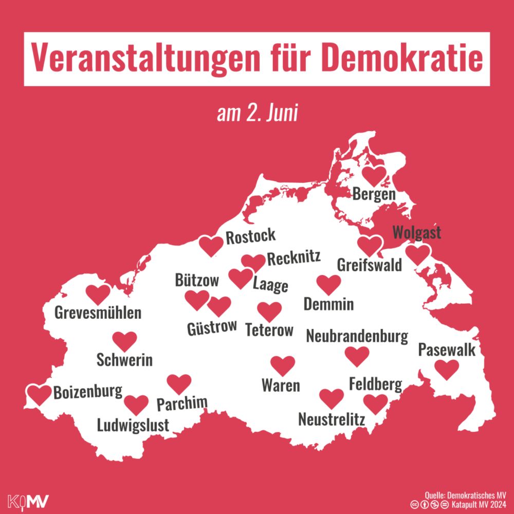 Veranstaltungen für Demokratie in MV