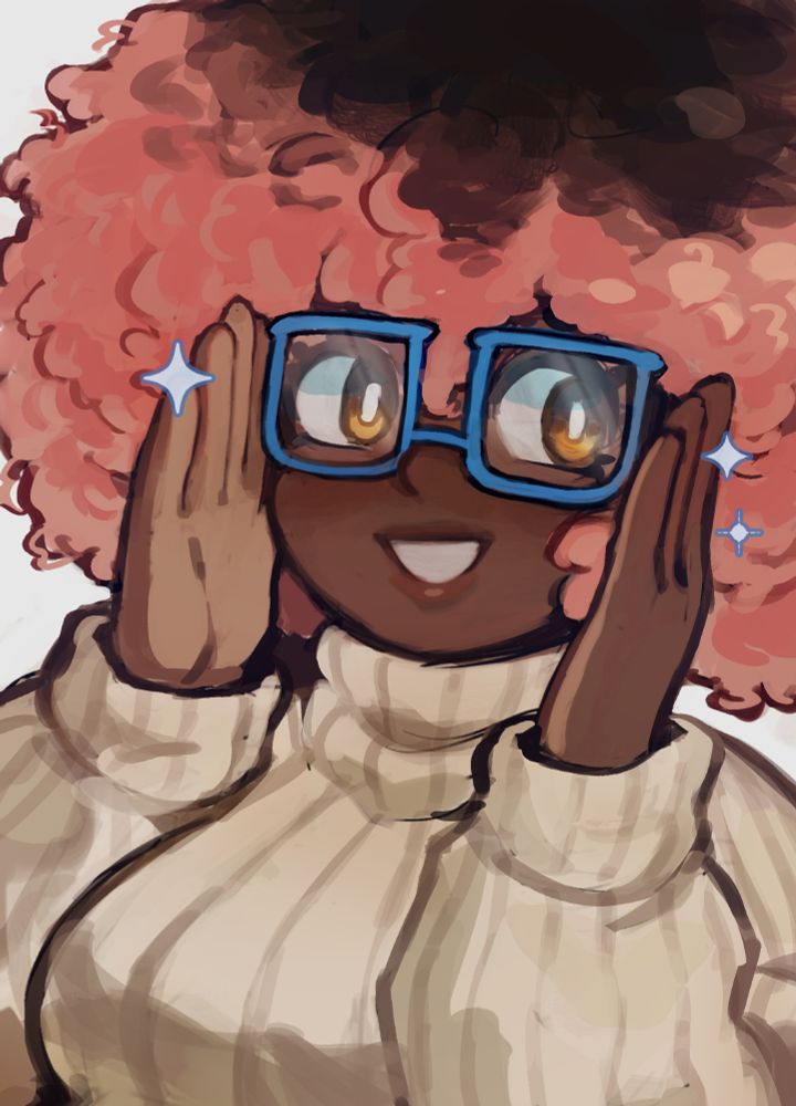 Illustration of my oc charley with glasses on