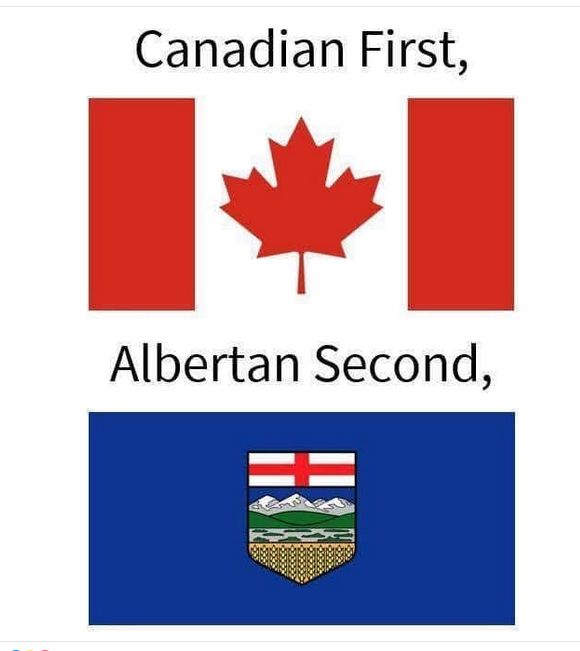 Canadian first. Albertan second.