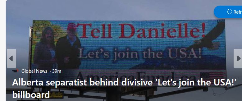 Alberta separatist behind divisive ‘Let’s join the USA!’ billboard