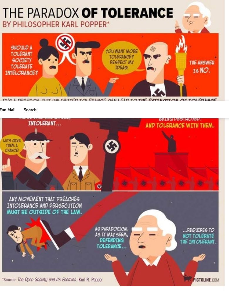 Meme The paradox of tolerance is a philosophical concept suggesting that if a society extends tolerance to those who are intolerant, it risks enabling the eventual dominance of intolerance, thereby undermining the very principle of tolerance.