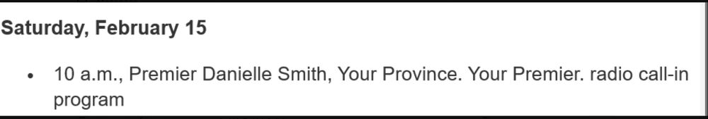 Smith is back on her radio talk show at 10 am tomorrow, Saturday.