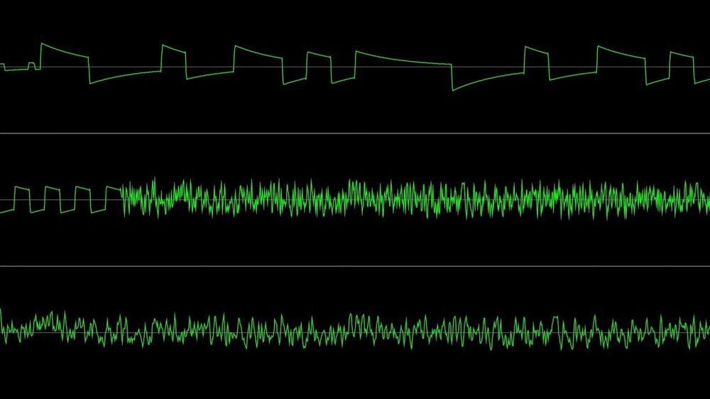 [60 FPS] Rob Hubbard - Warhawk [Atari 8-bit] (Oscilloscope View)