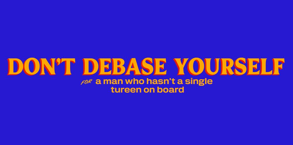 Zohran for NYC sign generator image that says "don't debase yourself for a man who hasn't a single tureen on board"