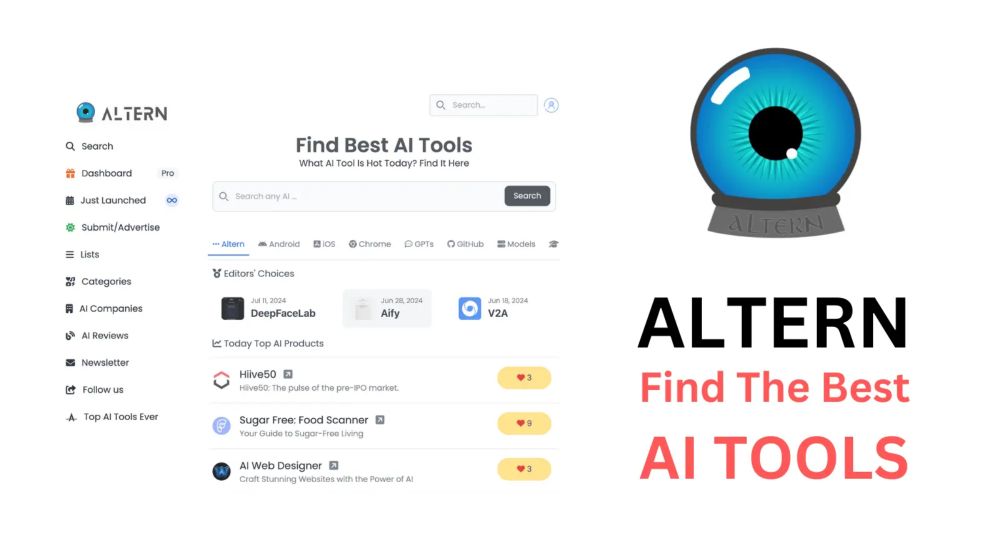 Discover the Best AI Tools on Altern