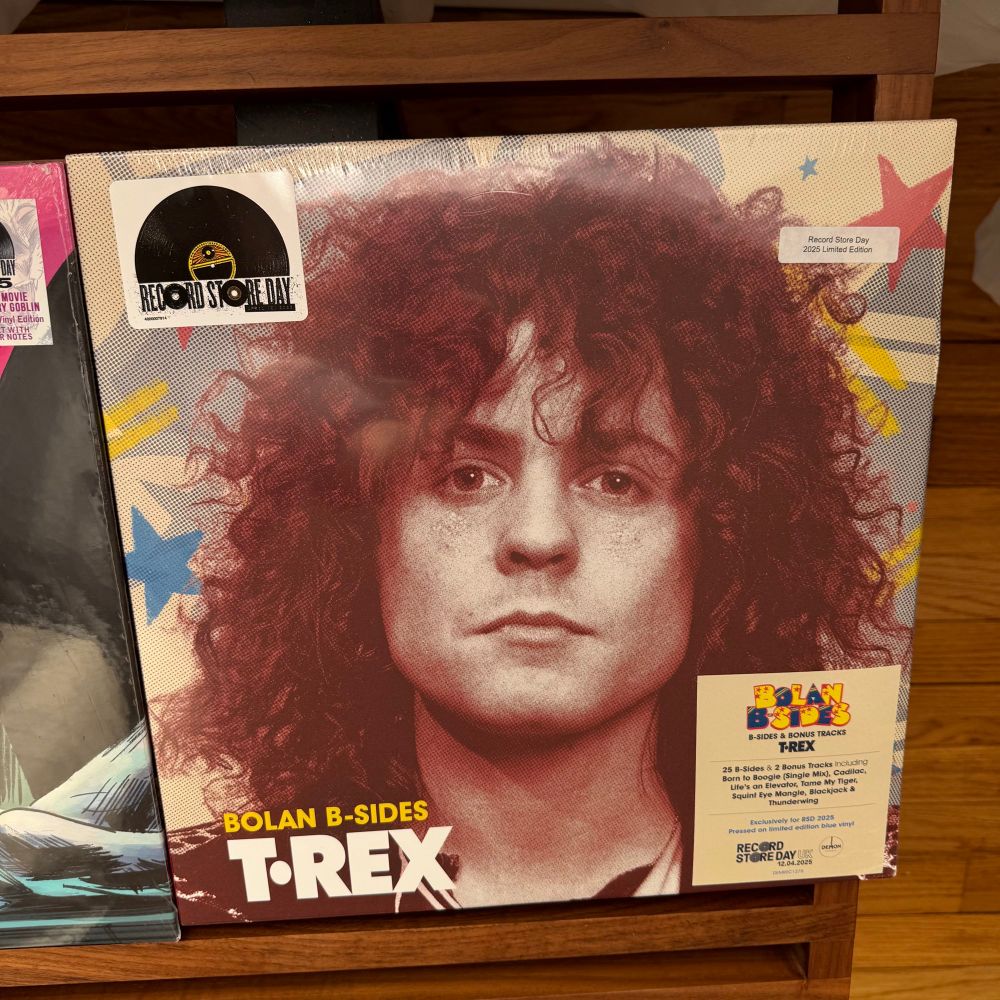 Nolan B-sides T-rex Record. Records from Record Store Day 2025. 