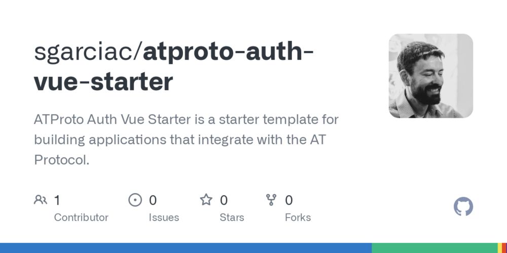 GitHub - sgarciac/atproto-auth-vue-starter: ATProto Auth Vue Starter is a starter template for building applications that integrate with the AT Protocol.