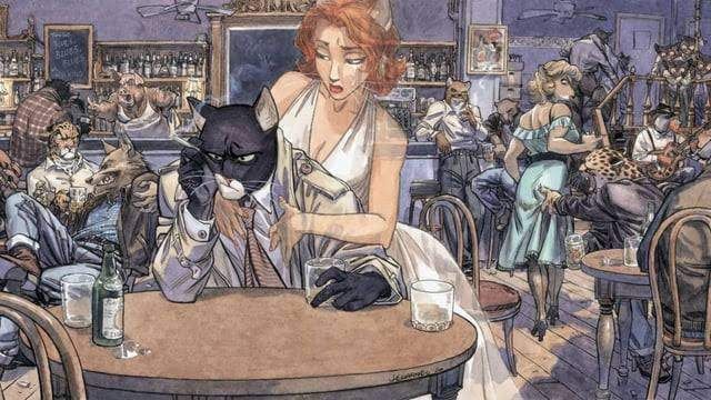 panel from Blacksad