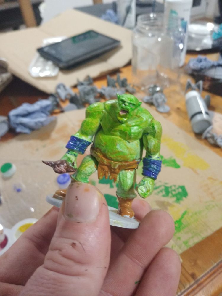 I didn't let the paint dry properly when painting and it looks like it's been rolling in poo.