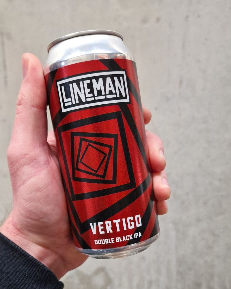 A can of Vertigo Double Black IPA