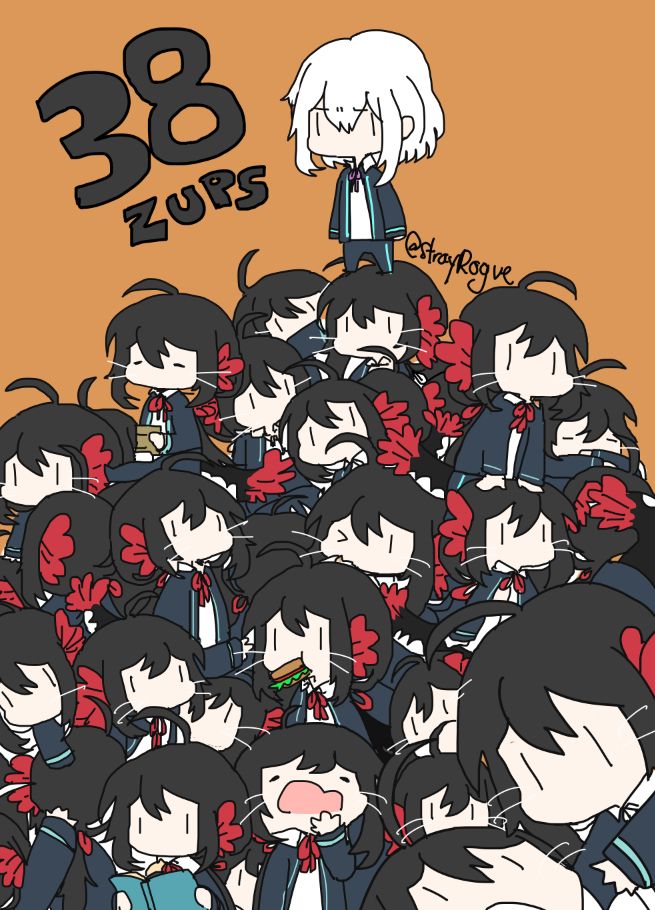 chibis ontop of more chibis 