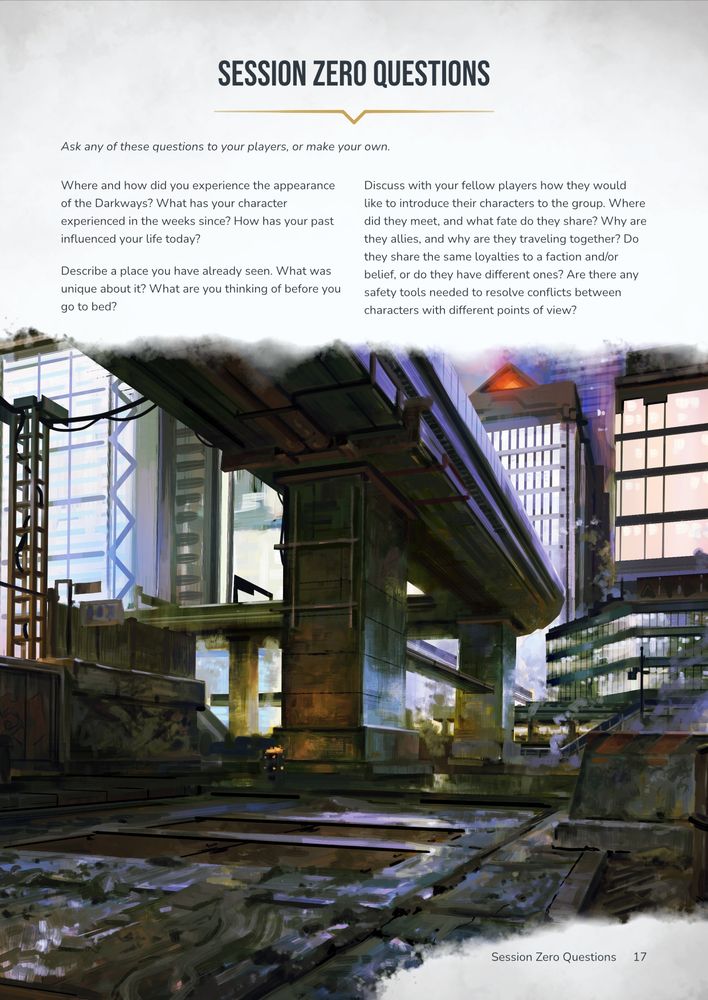 Session Zero Questions for the 11th Circle campaign frame