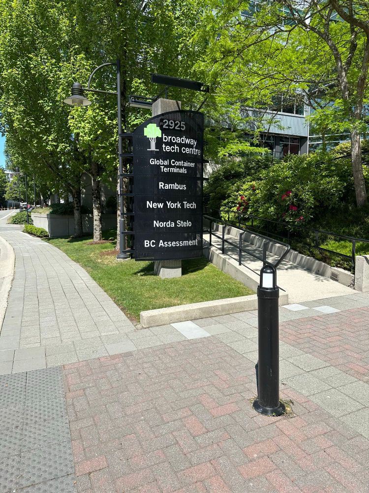 Campus sign showing that Rambus is nearby