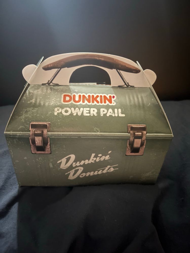 The Dunkin’ Power Pail trademarked restricted patent pending 