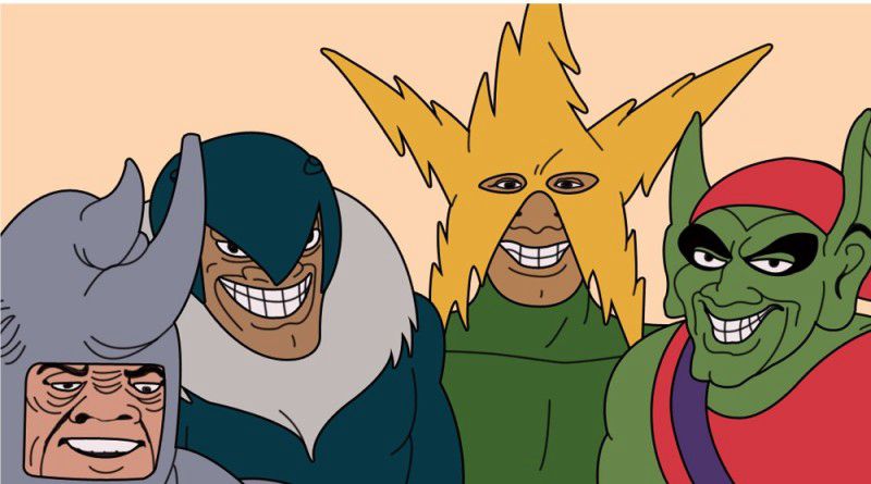 Me and The Boys Meme - Spider-Man villains do be grinning, tho