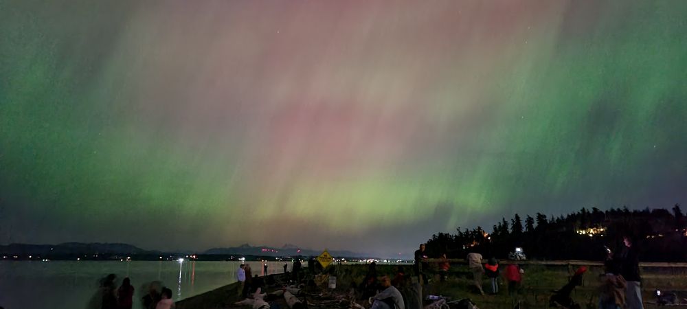 Auroras in May, 2024, Camano Island, WA